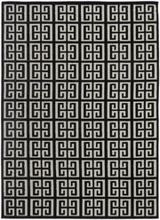 Edfu Maze Black & Gold Rug