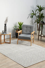 Edfu Maze Silver Rug