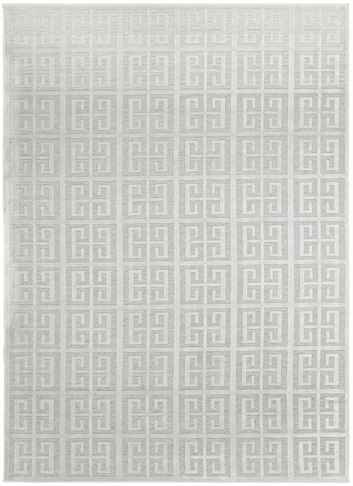 Edfu Maze Natural White Rug