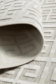 Edfu Maze Natural White Rug