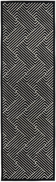 Edfu Theme Black & Gold Rug