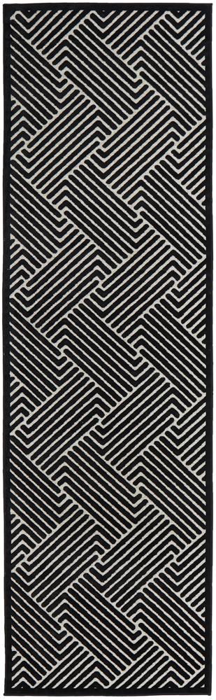 Edfu Theme Black & Gold Rug