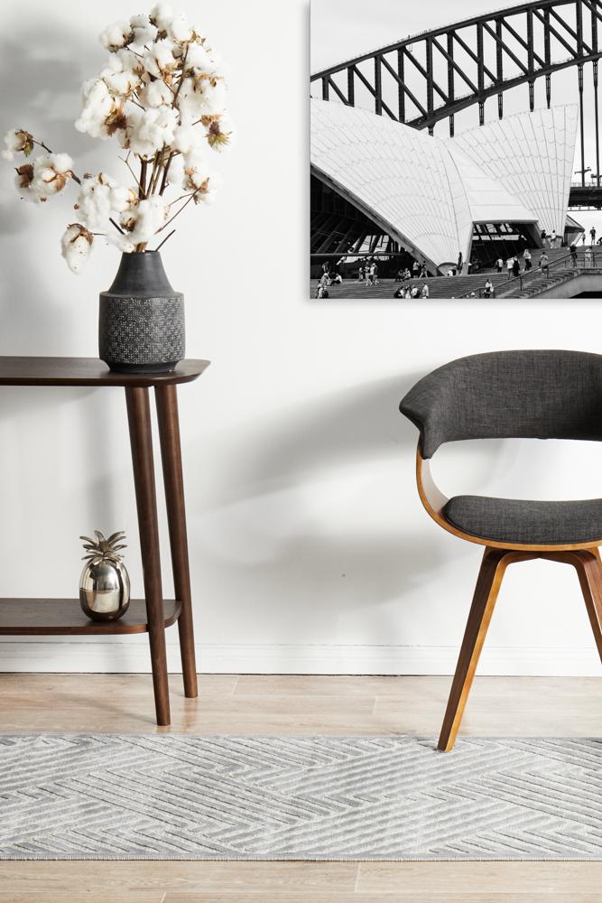 Edfu Theme Silver Runner Rug