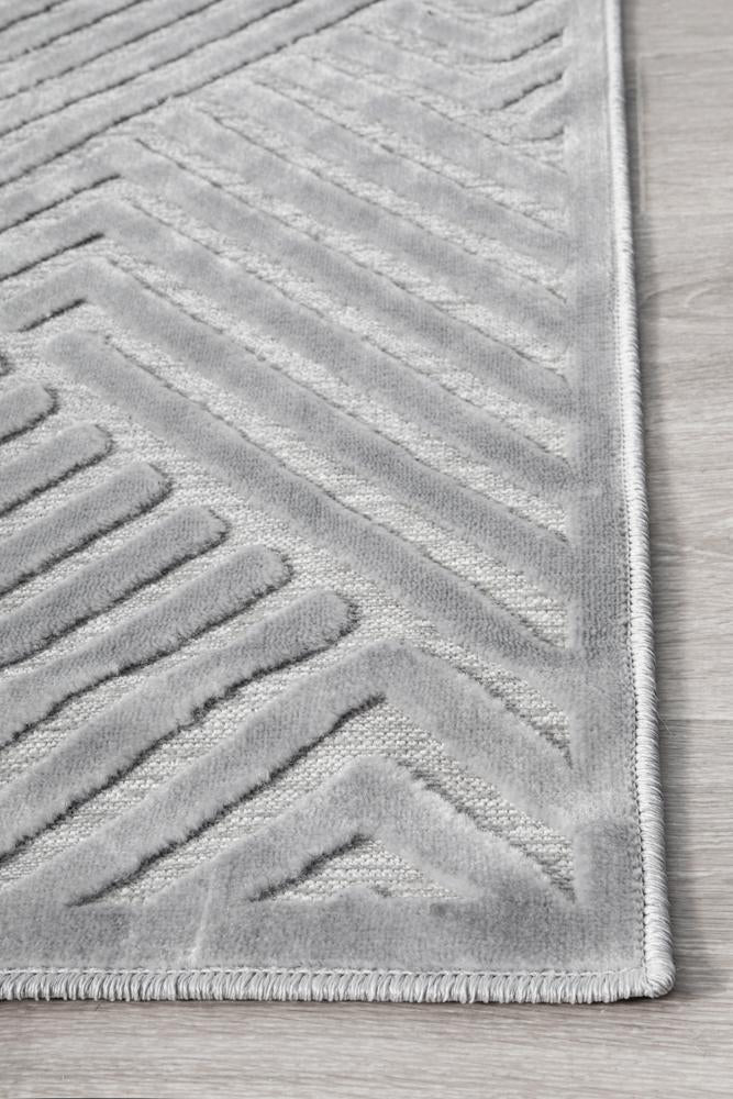 Edfu Theme Silver Rug