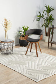 Edfu Theme Natural White Rug