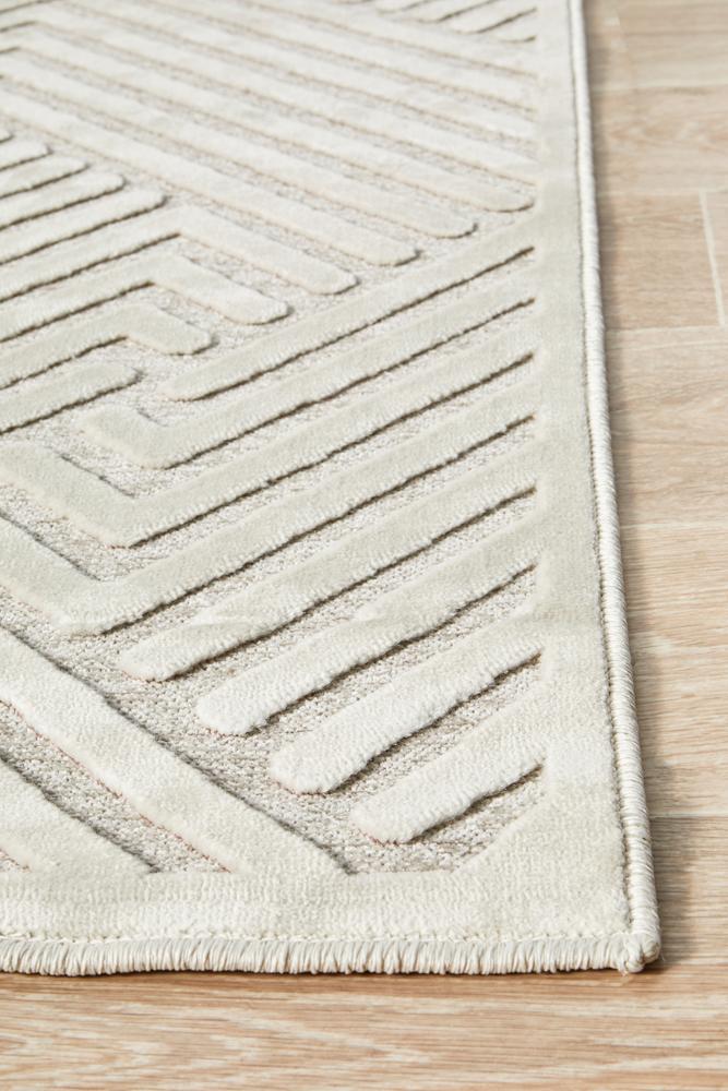 Edfu Theme Natural White Rug