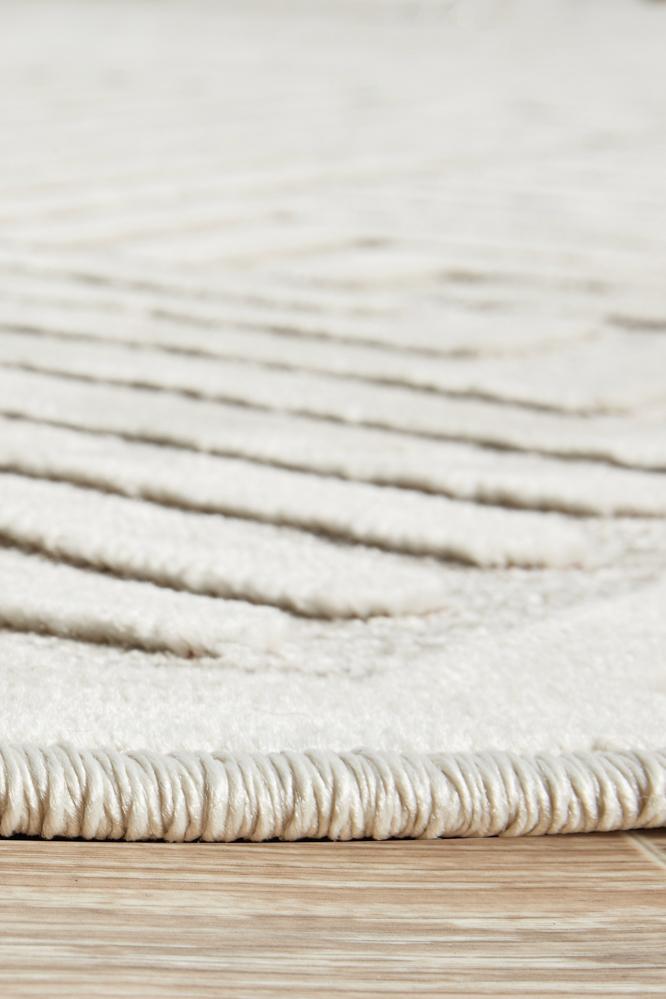 Edfu Theme Natural White Rug