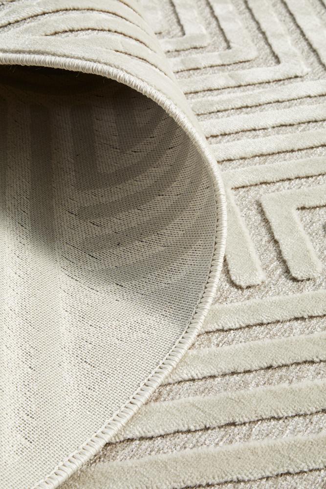 Edfu Theme Natural White Rug