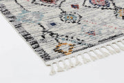 Boho Moroccan Taza White Rug