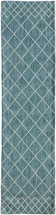 Puzzle Teal Rug