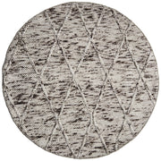 OmbreWool Coast Diamond Natural Round Rug