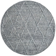 OmbreWool Coast Diamond Spotted Grey Round Rug