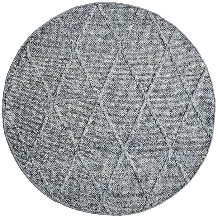 OmbreWool Spotted Grey Round Rug