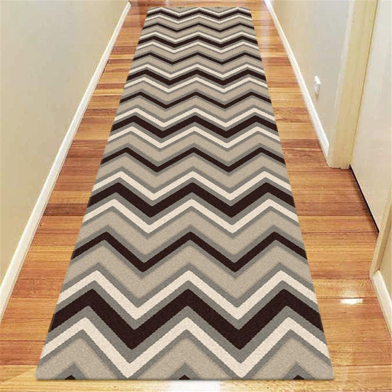 Brave ZigZag Ash Grey Beige Rug