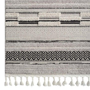 Alvine Pillar Grey Runner Rug