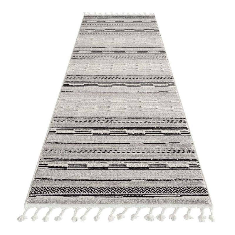 Alvine Pillar Grey Runner Rug