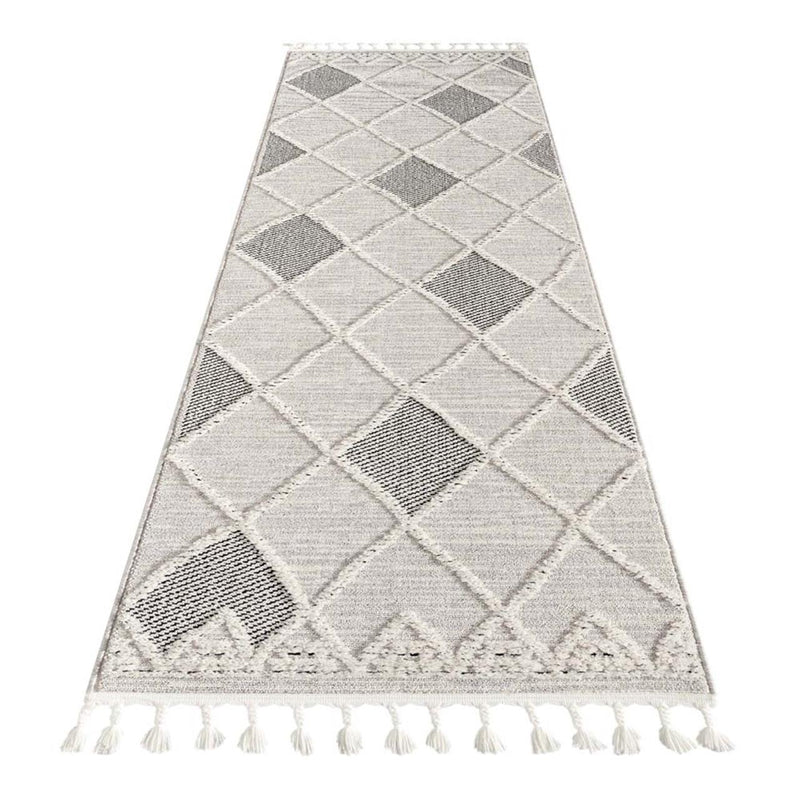 Alvine Sappy Ivory Grey Runner Rug
