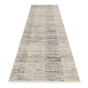 Aria Strip Light Grey Runner Rug