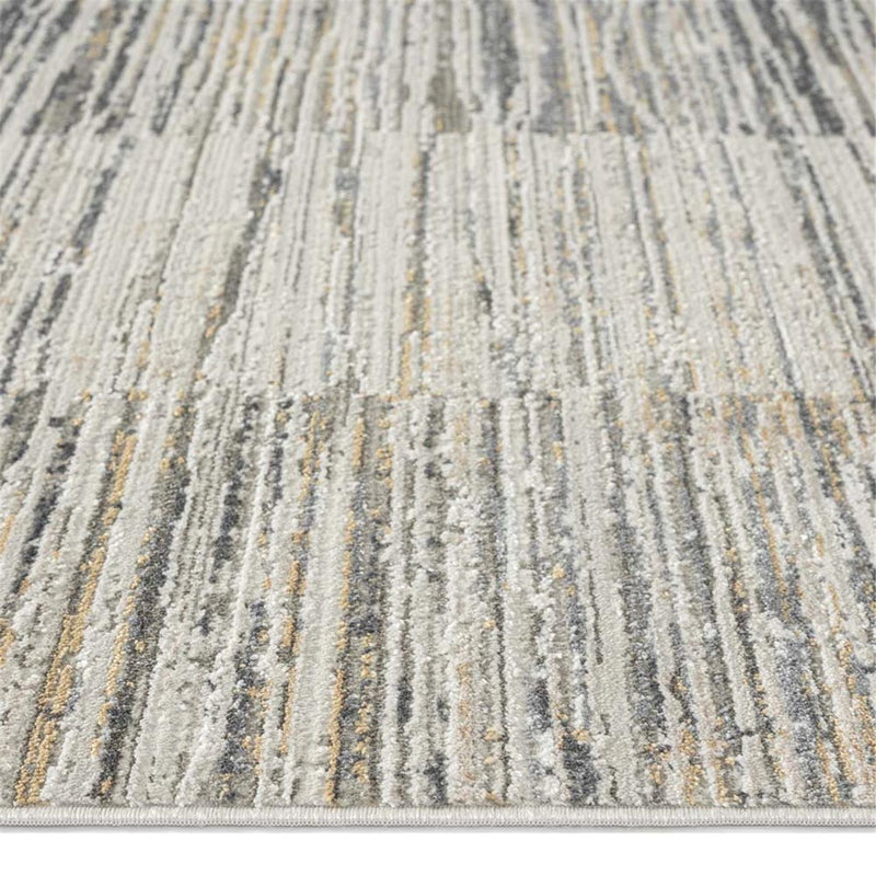 Aria Strip Light Grey Runner Rug