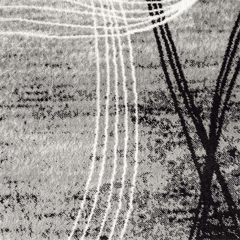 Beantown Saturn light Grey Runner Rug