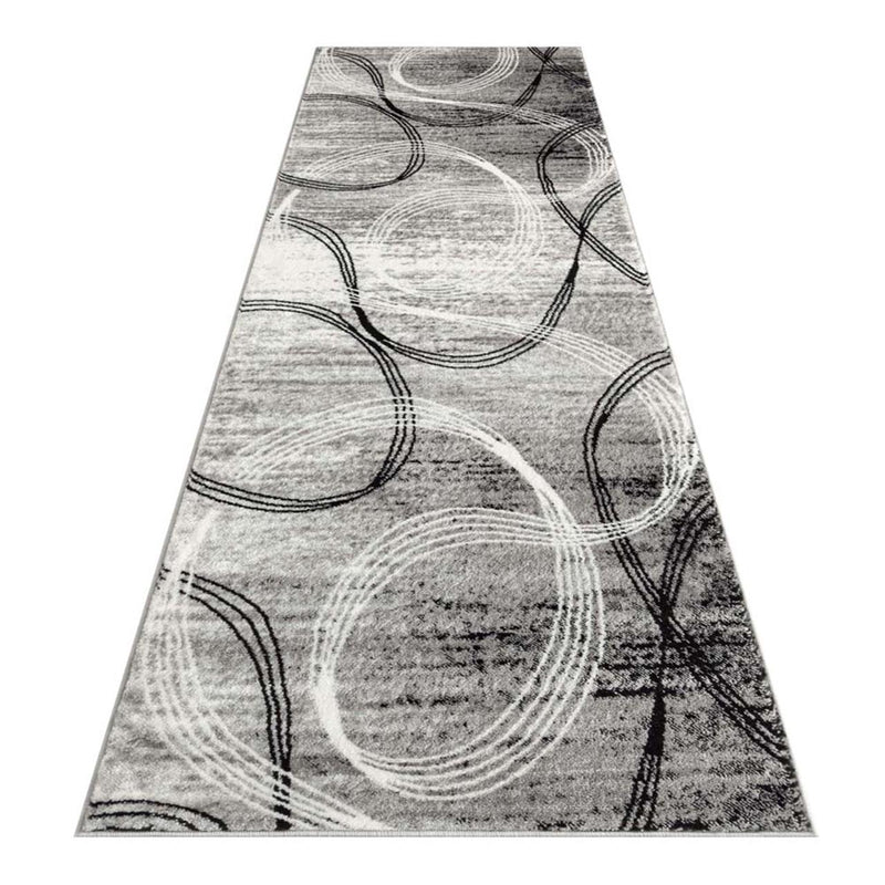 Beantown Saturn light Grey Runner Rug