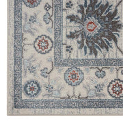 Gorge Hunger Blue Grey Runner Rug