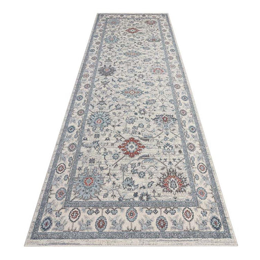Gorge Hunger Blue Grey Runner Rug