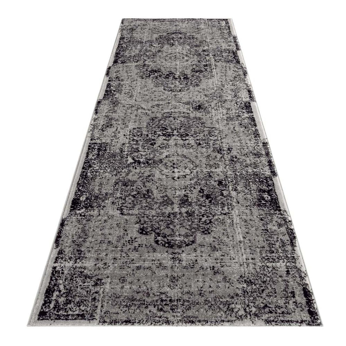 Soft Thick Grey Distressed pattern Rug — SydneyRugsOnline