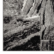 Phantasy Mirage Grey Black Runner Rug