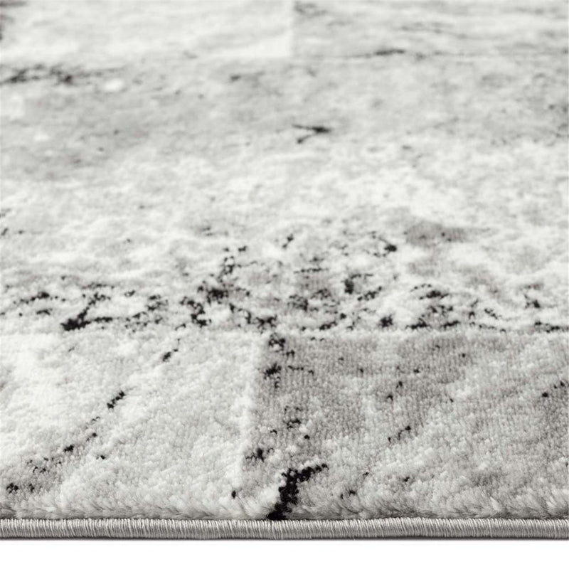 Phantasy Mirage Grey Black Runner Rug