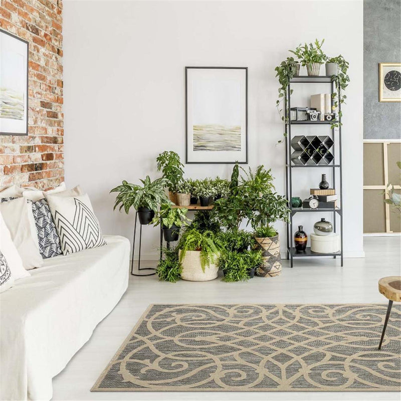 Perfecto Geese Grey Cream Rug