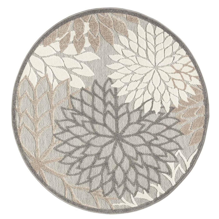 Monaco Forest Natural Round Rug