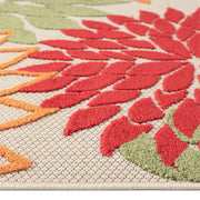 Monaco Forest Red Runner Rug