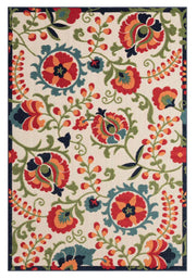 Monaco Flower Multi Runner Rug