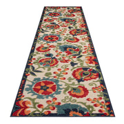 Monaco Flower Multi Runner Rug