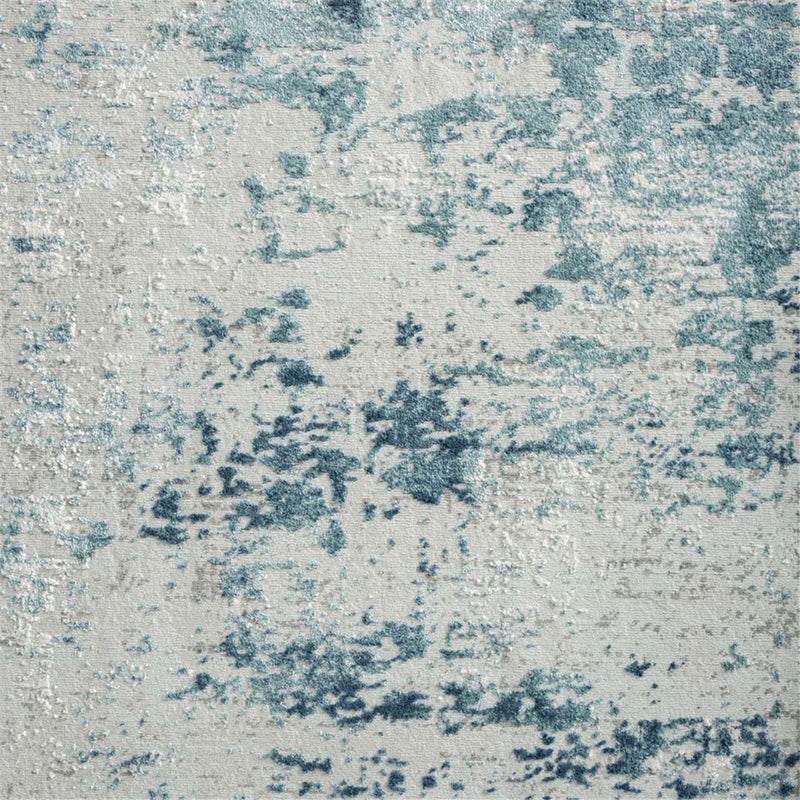 Portise Forest Grey Blue Runner Rug
