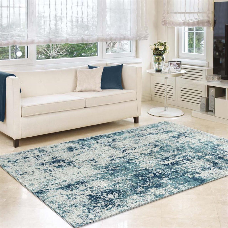Portise Forest Grey Blue Rug