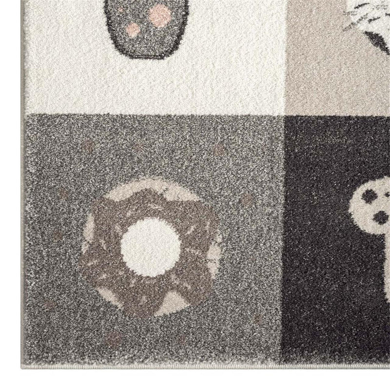 SmartKids Patch Grey Rug