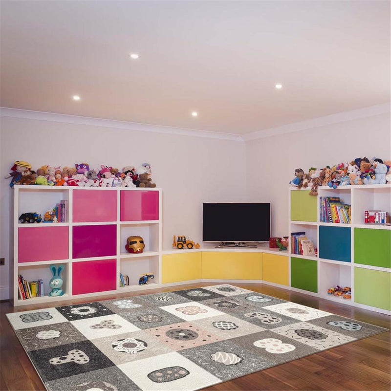 SmartKids Patch Grey Rug