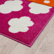 KidsVillage Moon Pink Orange Rug