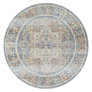 Easy Mild Coral Round Rug