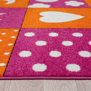 KidsVillage Moon Pink Orange Rug