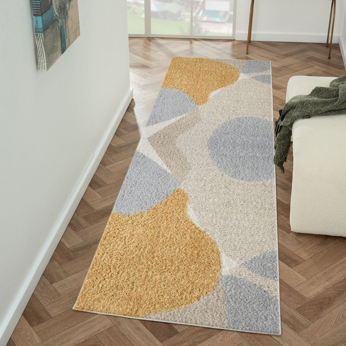 Deluxe Gold Shaggy Runner Rug — SydneyRugsOnline