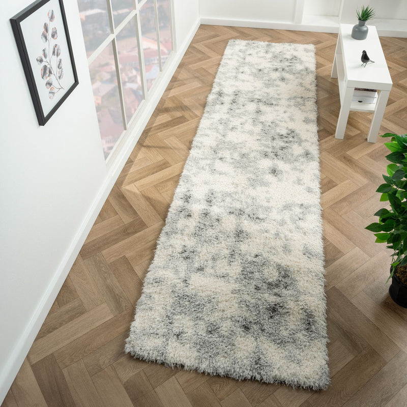 Deluxe Ash Shaggy Runner Rug