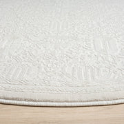 Legend Fancy Ivory Round Rug