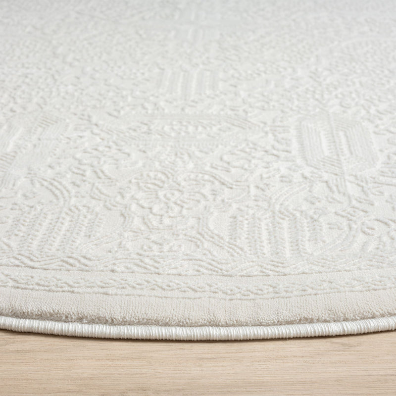 Legend Fancy Ivory Round Rug