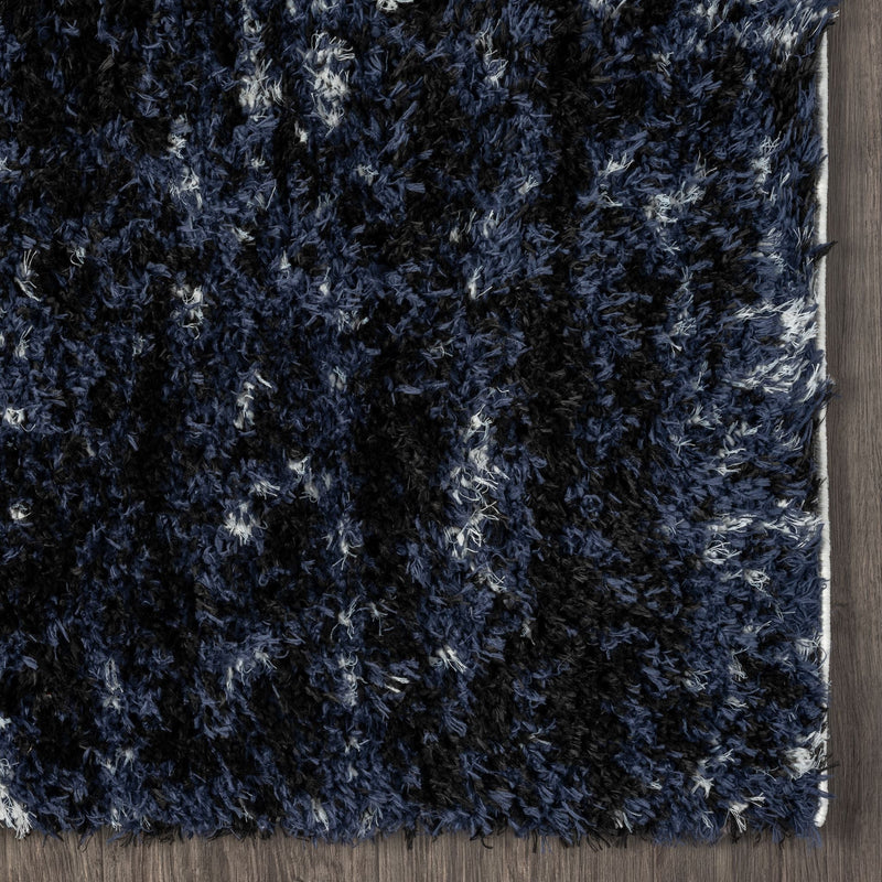 Deluxe Lavage Blue Shaggy Rug
