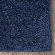 Pilose Navy Rug Runner Rug