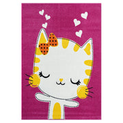 KidsVillage Cat Pink Rug