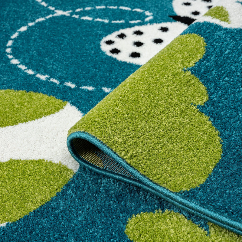 KidsVillage Giraffe Blue Rug